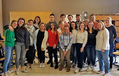 Rencontre d’une classe du Lycée Mater Dei de Woluwé Saint Pierre.