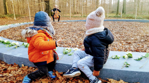 Inauguration du memorial dédié aux victimes du 22 mars 2016 dans la forêt de Soignes