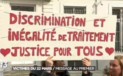 Manifestations pour les droits des victimes