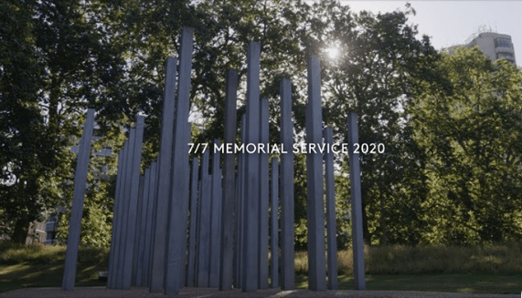 Commémorations des attentats de Londres du 7 juillet 2005 – mémorial dédié aux victimes