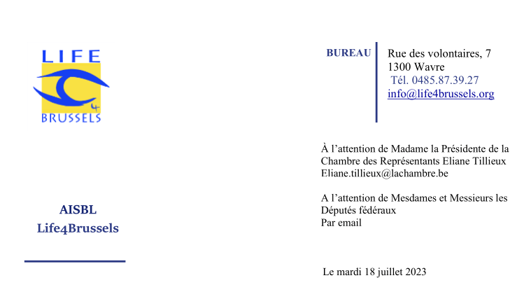 Lettre ouverte aux Députés Fédéraux des victimes des attentats du 22 mars 2016